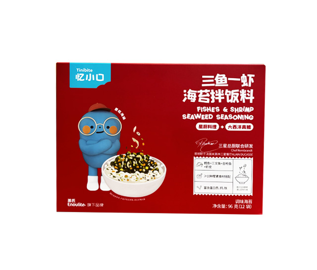  三魚一蝦海苔拌飯料
